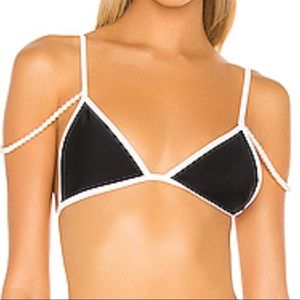 Beso Top in Black & White- Camila Coelho